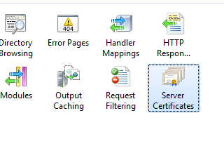 IIS Server Certificates