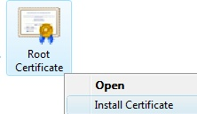 Install Certificate